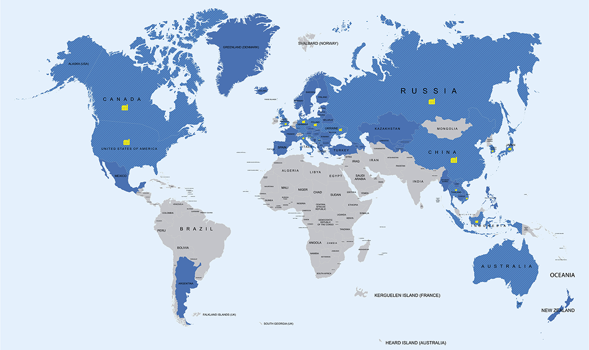 Licensing map